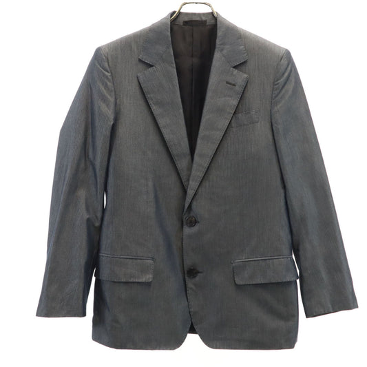 LOUIS VUITTON Herringbone Denim Blazer Gray Size 46