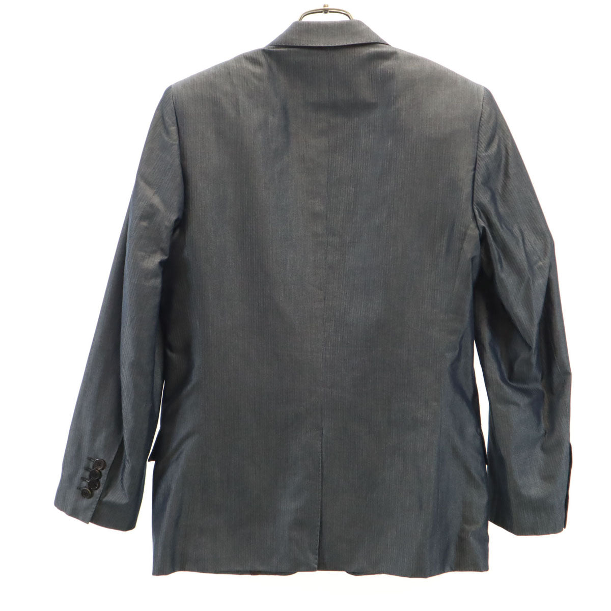 LOUIS VUITTON Herringbone Denim Blazer Gray Size 46