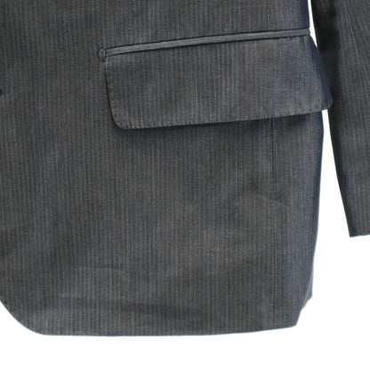LOUIS VUITTON Herringbone Denim Blazer Gray Size 46