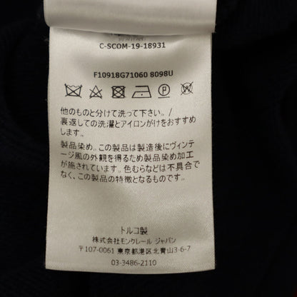 MONCLER Navy Long Sleeve Sweat Hoodie Size L