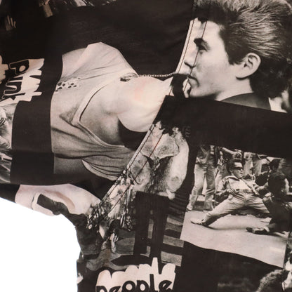 MAISON KITSUNE Photo Print Long Sleeve Shirt Black Size M