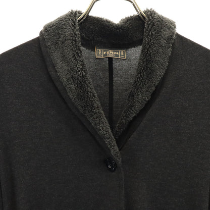 FENDI JEANS Italian Long Sleeve V-Neck Cardigan Gray Size 40