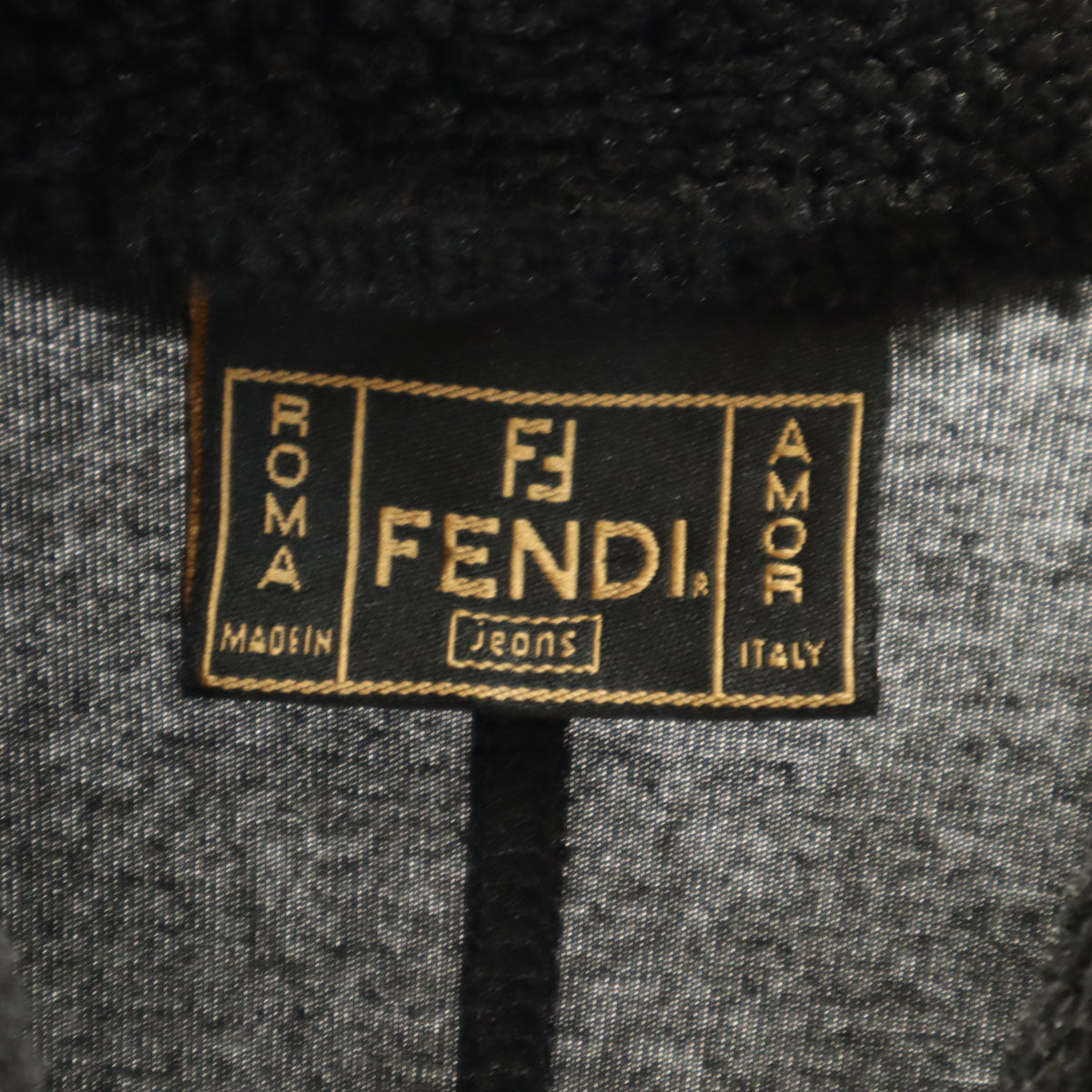 FENDI JEANS Italian Long Sleeve V-Neck Cardigan Gray Size 40