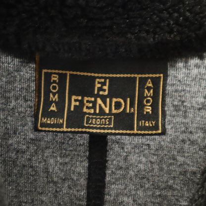 FENDI JEANS Italian Long Sleeve V-Neck Cardigan Gray Size 40