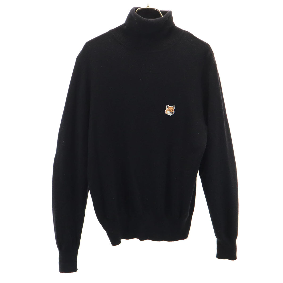 MAISON KITSUNE Long Sleeve Turtleneck Sweater Black Size XS