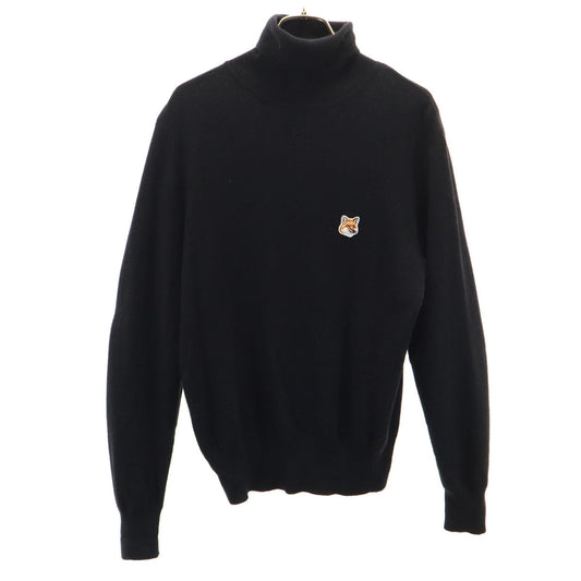 MAISON KITSUNE Long Sleeve Turtleneck Sweater Black Size XS