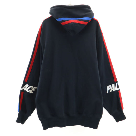 PALACE Long Sleeve Pullover Hoodie Navy Blue Size L