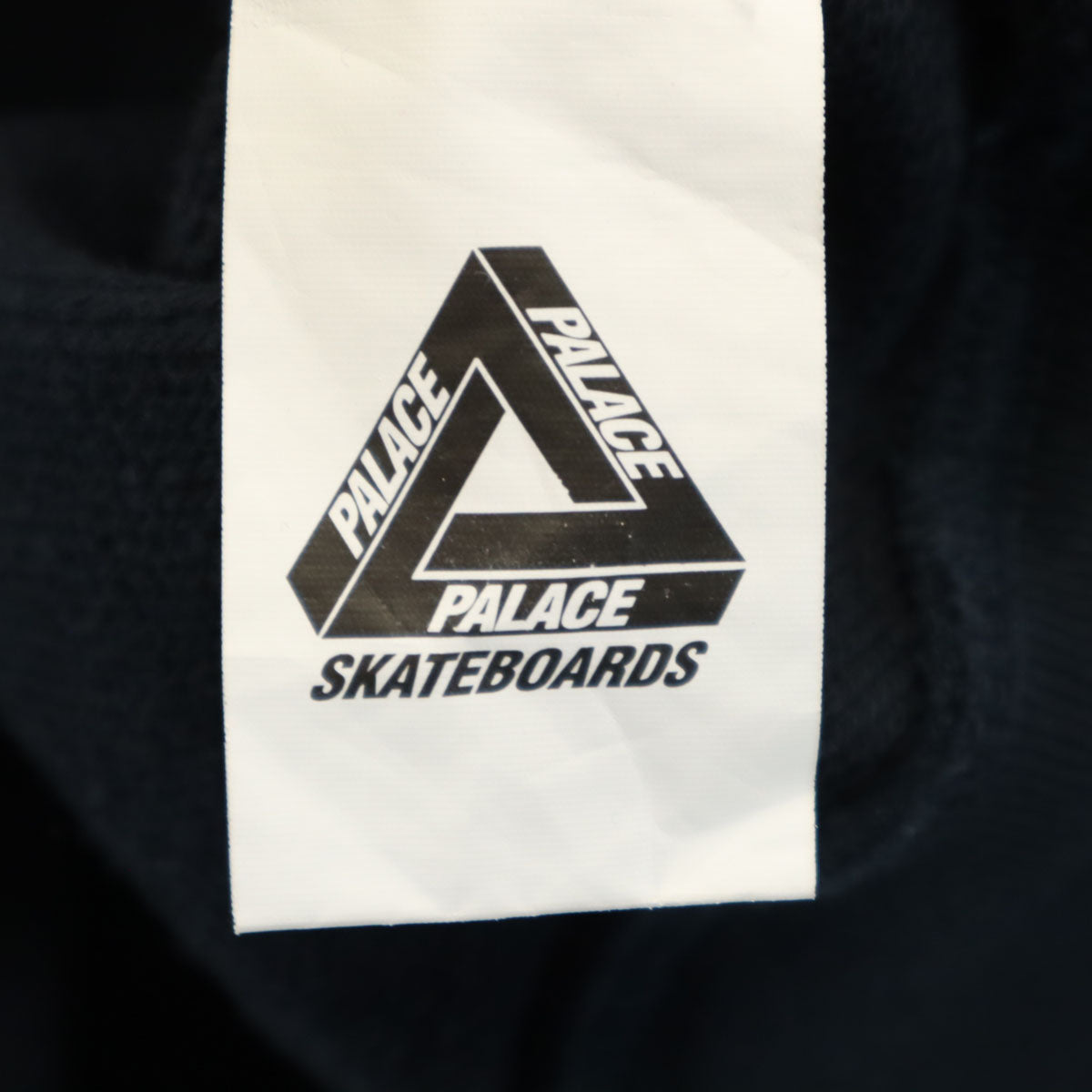 PALACE Long Sleeve Pullover Hoodie Navy Blue Size L