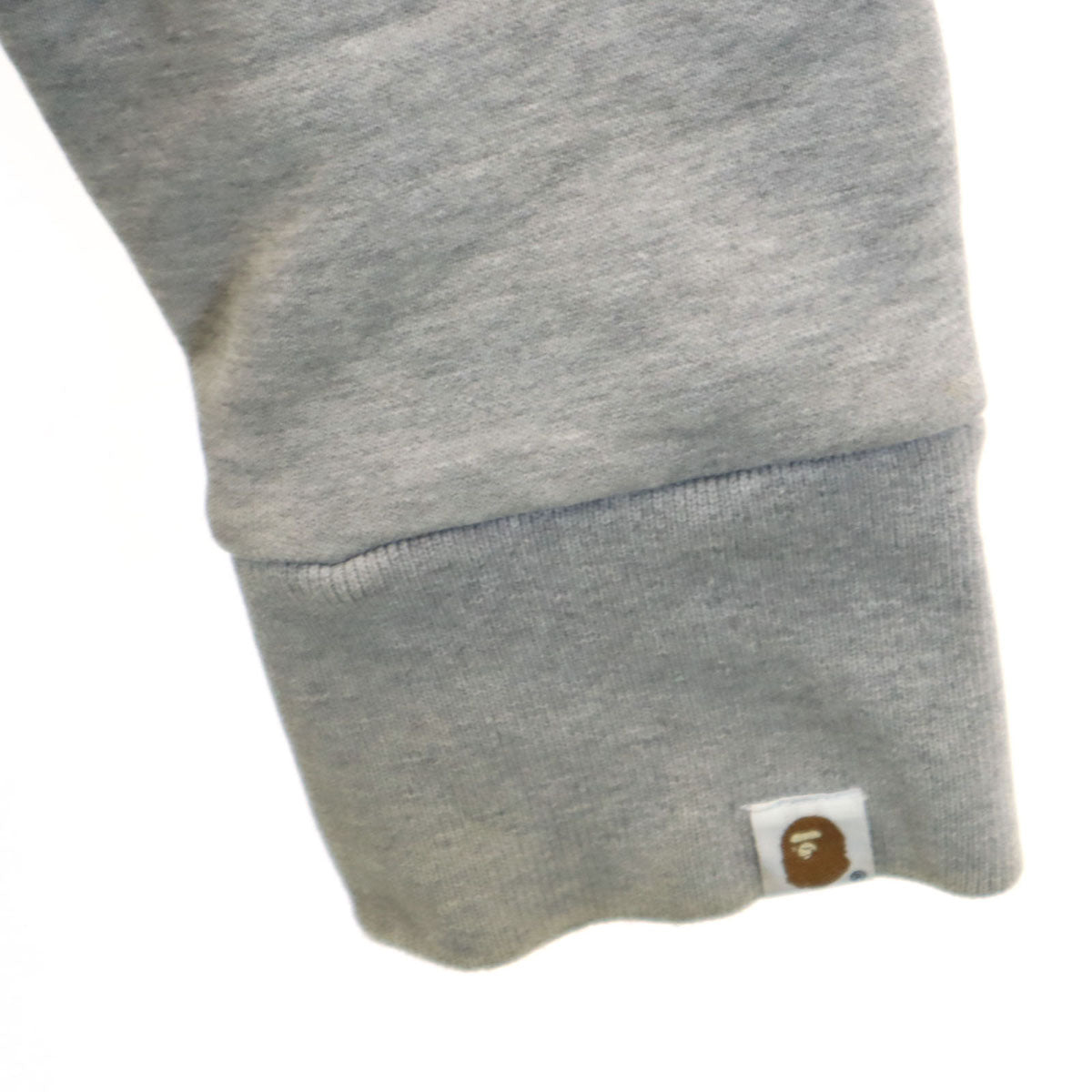 Bape A BATHING APE Japan Varsity Sweatshirt Gray Size M