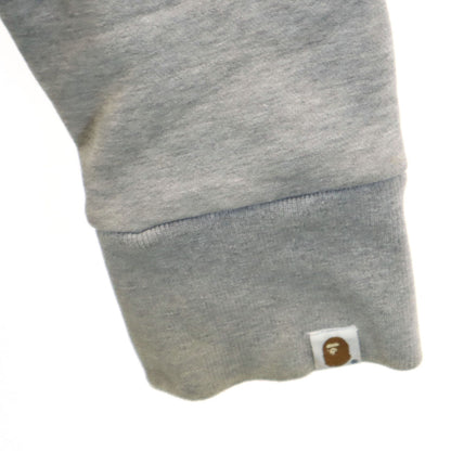 Bape A BATHING APE Japan Varsity Sweatshirt Gray Size M