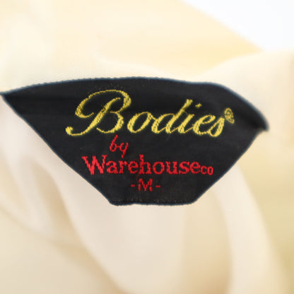 WAREHOUSE Back Embroidery Racing Jacket Ivory Size M