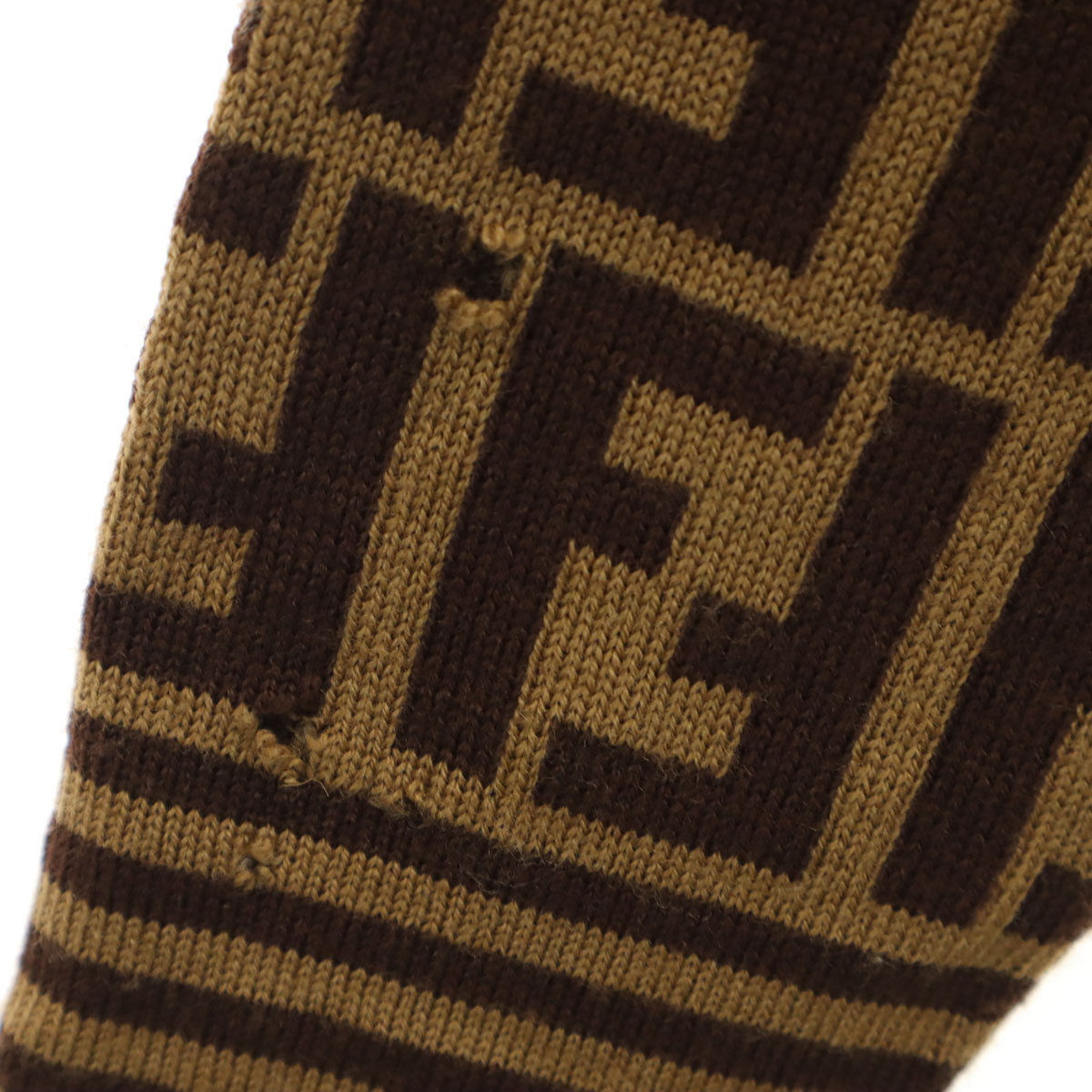 FENDI 90s Italian Wool All-over Sweater Brown Size 40