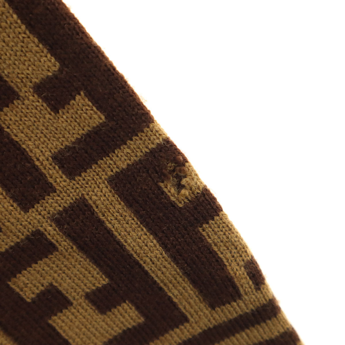 FENDI 90s Italian Wool All-over Sweater Brown Size 40