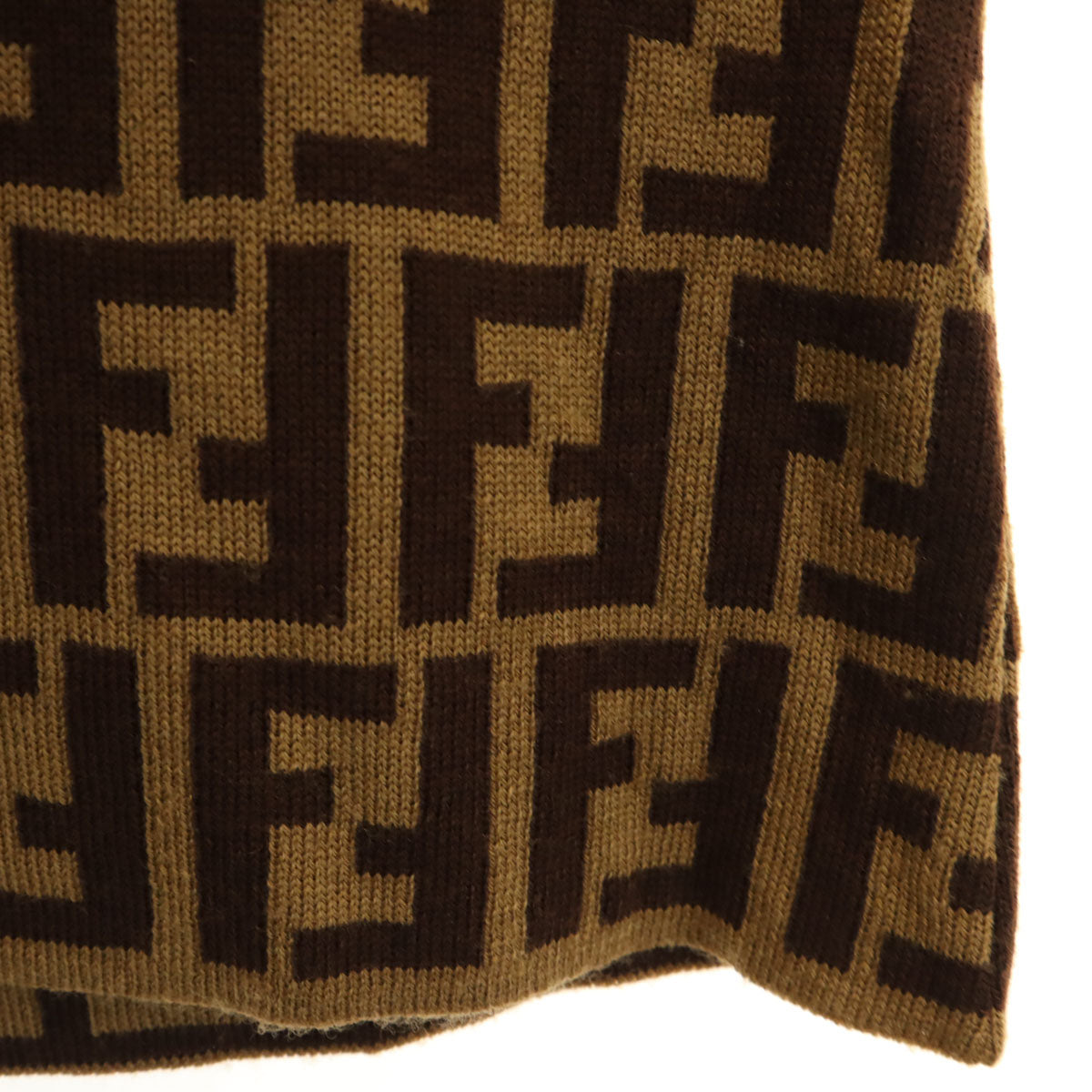 FENDI 90s Italian Wool All-over Sweater Brown Size 40
