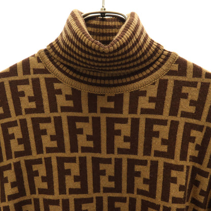 FENDI 90s Italian Wool All-over Sweater Brown Size 40