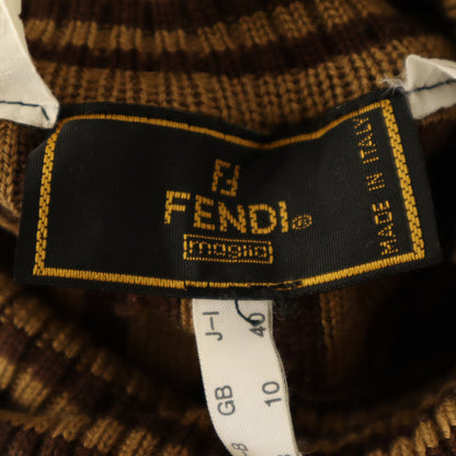 FENDI 90s Italian Wool All-over Sweater Brown Size 40