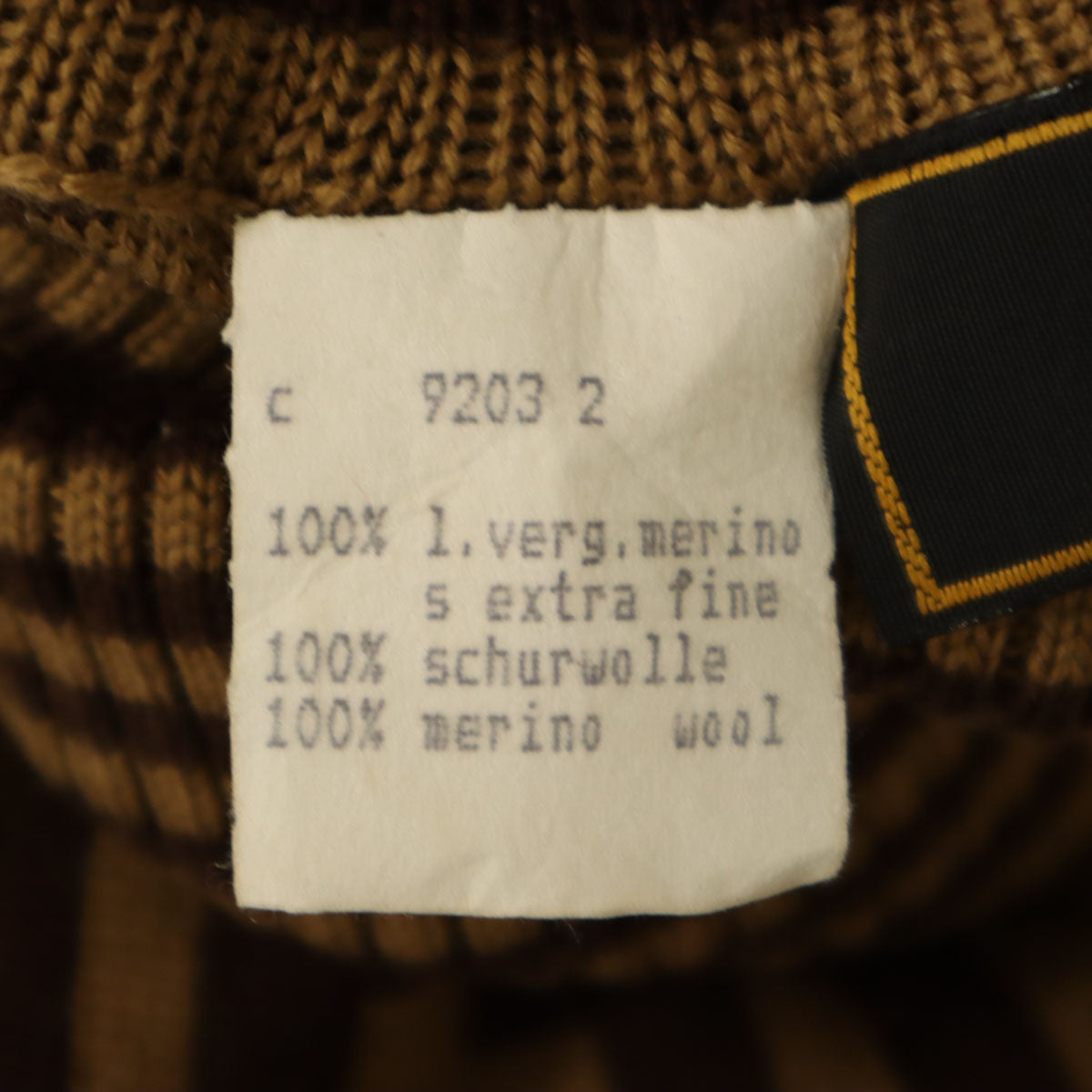 FENDI 90s Italian Wool All-over Sweater Brown Size 40
