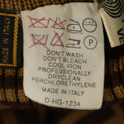 FENDI 90s Italian Wool All-over Sweater Brown Size 40