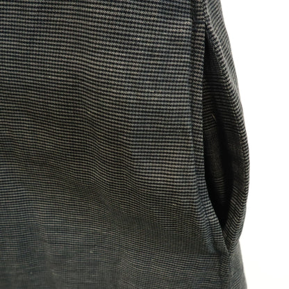 Y's Japan Linen Blend All-Over Pattern Jacket Gray Size 3