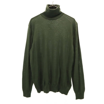 PRADA Italian Wool Turtleneck Sweater Khaki Size 48