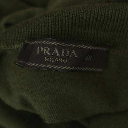 PRADA Italian Wool Turtleneck Sweater Khaki Size 48