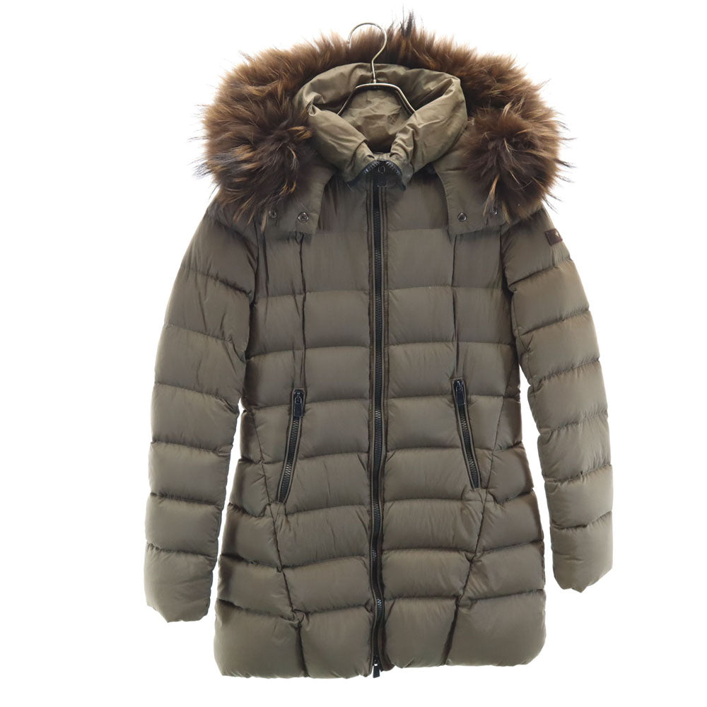 TATRAS Polish Hood Fur Down Coat Khaki Size 1