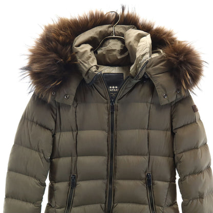 TATRAS Polish Hood Fur Down Coat Khaki Size 1
