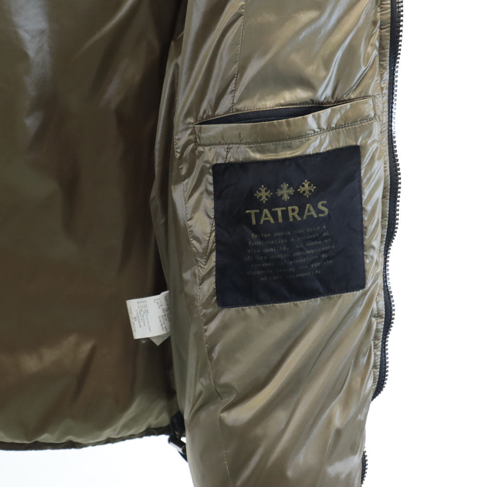 TATRAS Polish Hood Fur Down Coat Khaki Size 1