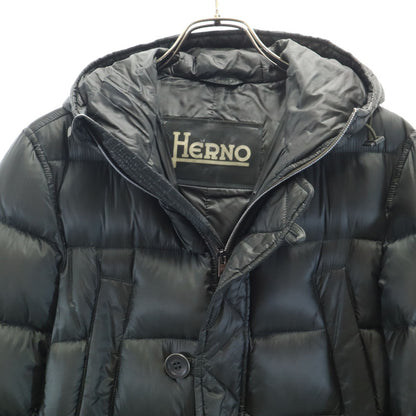 Herno Hooded Goose Down Jacket Green Size 44