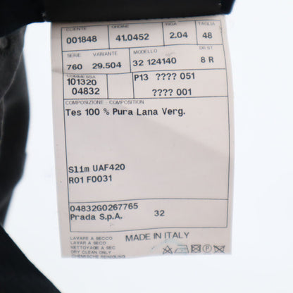 PRADA Italian Made Gray Wool Suit Size 48R