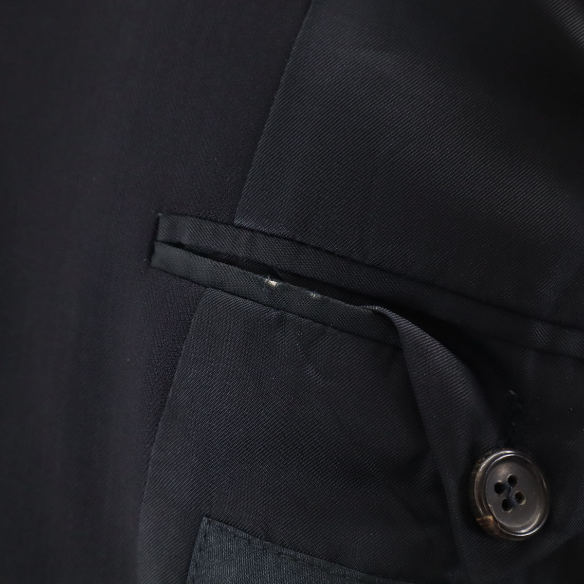 GUCCI Navy Wool Blend Suit Set Size 46