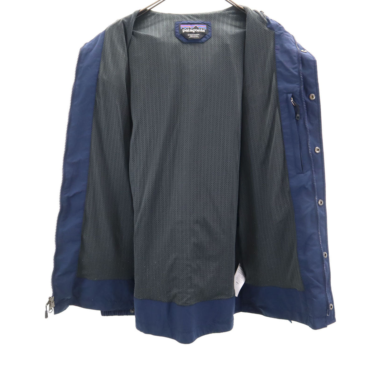 Patagonia Mesh Lined Mountain Parka Navy Hoodie Size S
