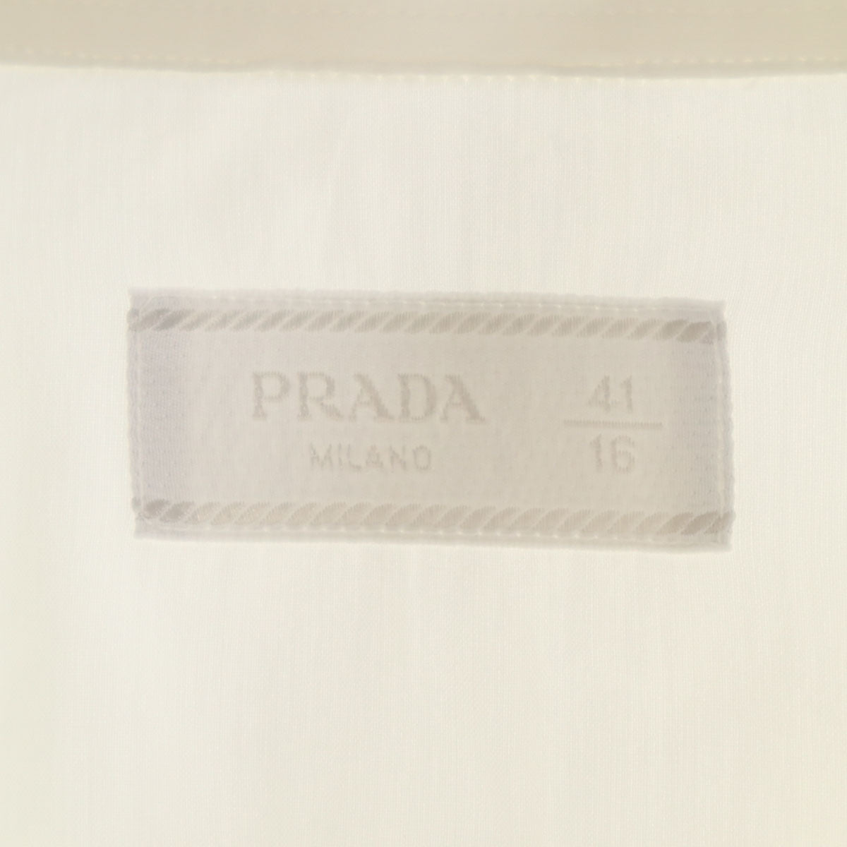 PRADA Italian Long Sleeve Shirt White Size 41