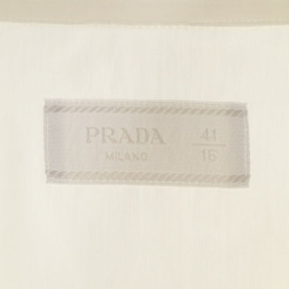 PRADA Italian Long Sleeve Shirt White Size 41