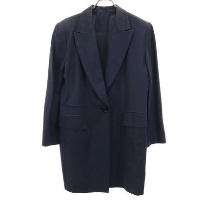 Christian Dior 90s Chesterfield Coat Navy Size JP 9