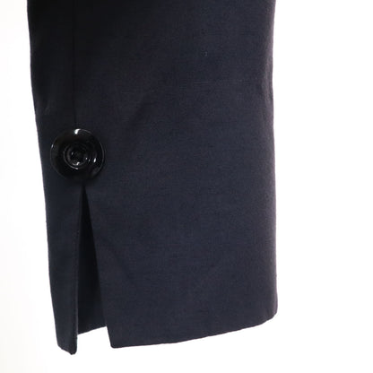 Christian Dior 90s Chesterfield Coat Navy Size JP 9