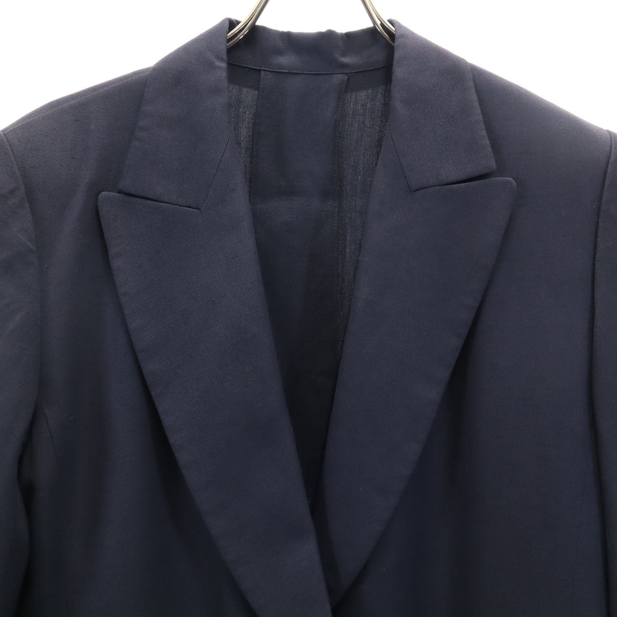 Christian Dior 90s Chesterfield Coat Navy Size JP 9