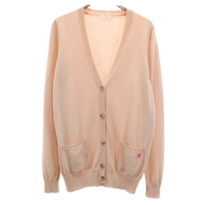 CELINE Pink Long Sleeve Knit Cardigan