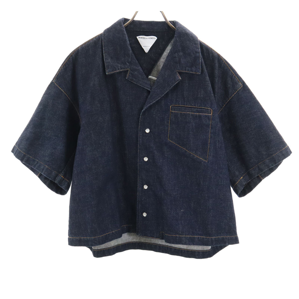 BOTTEGAVENETA Short Sleeve Denim Jacket Indigo Size L