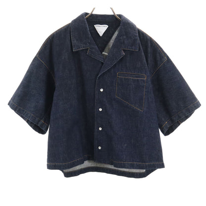 BOTTEGAVENETA Short Sleeve Denim Jacket Indigo Size L