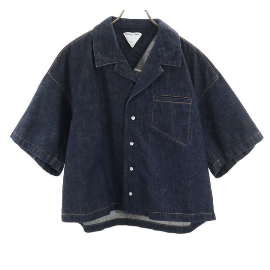 BOTTEGAVENETA Short Sleeve Denim Jacket Indigo Size L