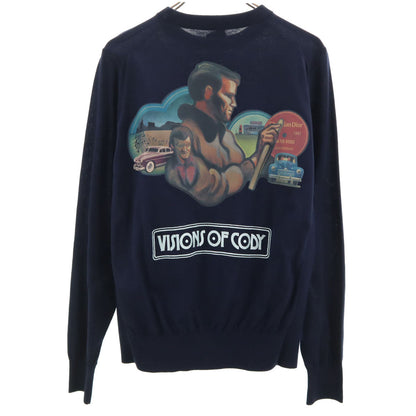 Dior Jack Kerouac Visions of Cody Long Sleeve Tee Navy Size S