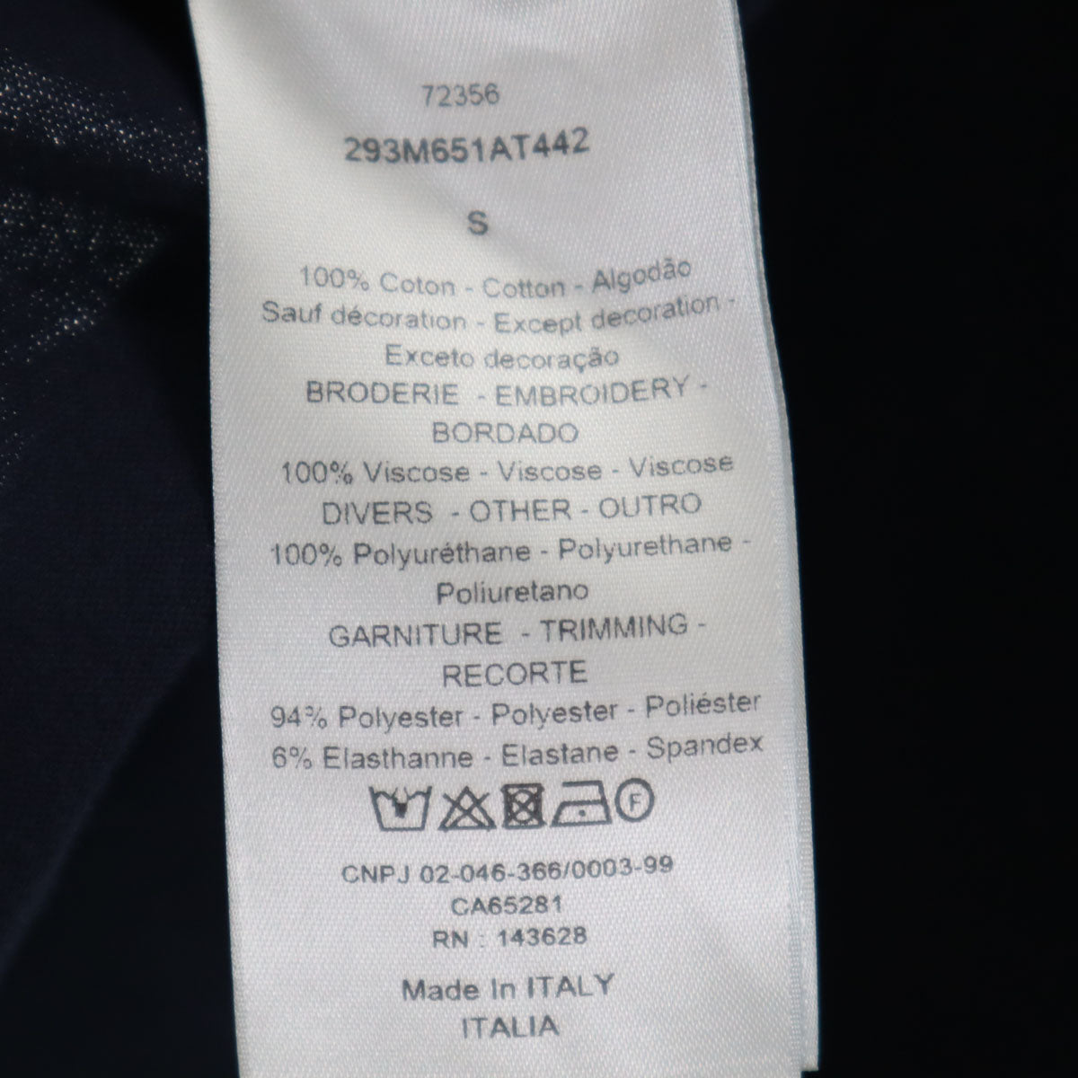 Dior Jack Kerouac Visions of Cody Long Sleeve Tee Navy Size S