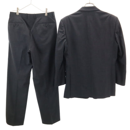 LANVIN 80s 90s Vintage Charcoal Grey Pants Suit Set Size 48