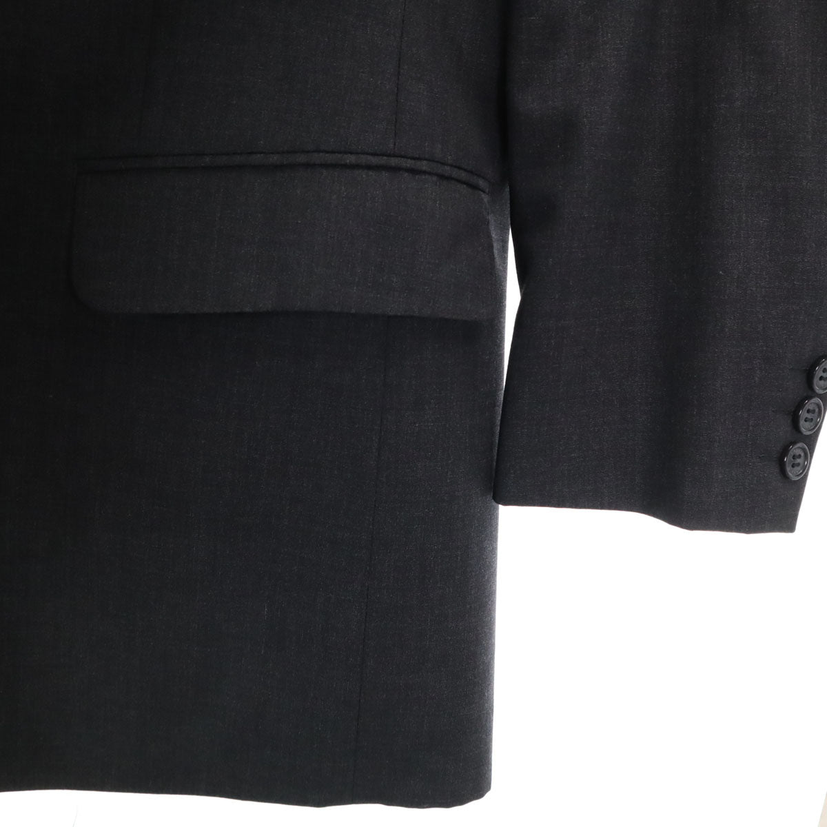 LANVIN 80s 90s Vintage Charcoal Grey Pants Suit Set Size 48