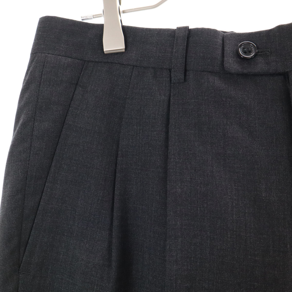 LANVIN 80s 90s Vintage Charcoal Grey Pants Suit Set Size 48