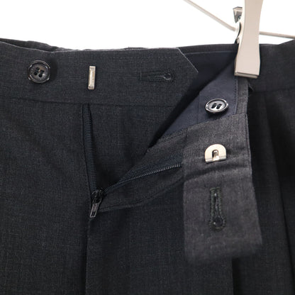 LANVIN 80s 90s Vintage Charcoal Grey Pants Suit Set Size 48