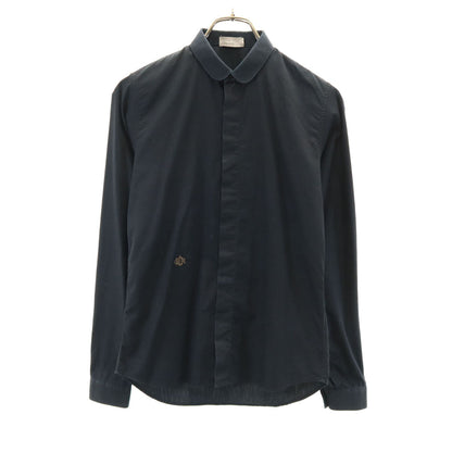 Dior Long Sleeve Fly Front Shirt Black Size 36