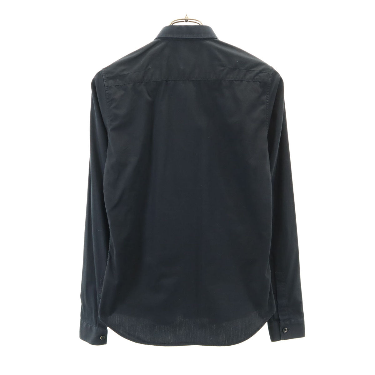 Dior Long Sleeve Fly Front Shirt Black Size 36