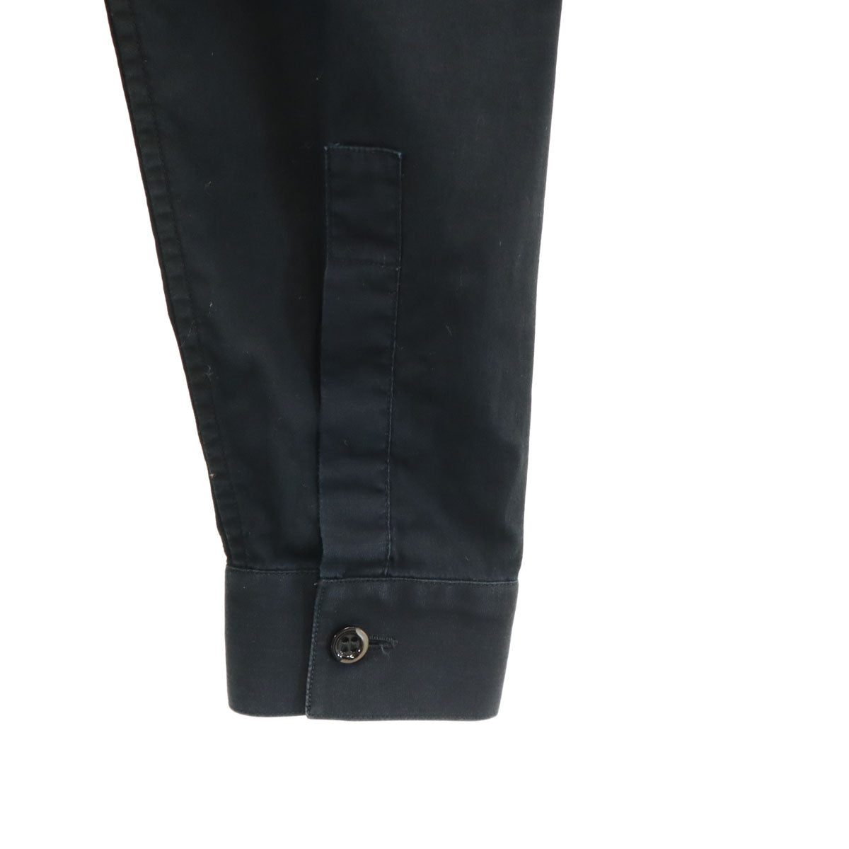 Dior Long Sleeve Fly Front Shirt Black Size 36